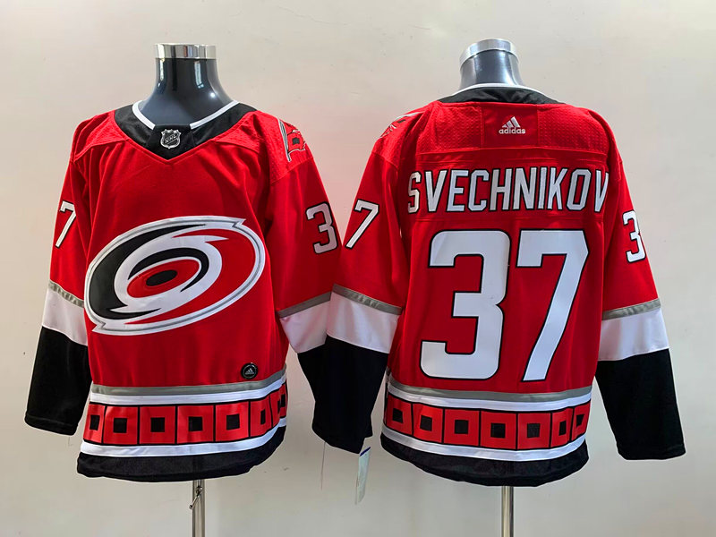Men's Carolina Hurricanes Andrei Svechnikov #37 Red Home Breakaway Jersey